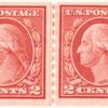 2c carmine Washington strip of four