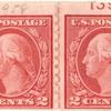 2c carmine Washington strip of four
