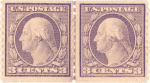 3c violet Washington pair