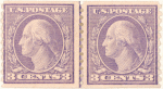 3c violet Washington pair