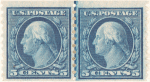 5c blue Washington pair