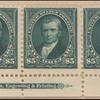 $5 dark green Marshall strip of three