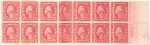 2c rose Washington block of fourteen