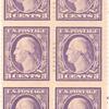 3c violet Washington block of six