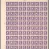 3c violet Washington pane of one hundred