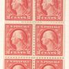 2c rose Washington booklet pane of six