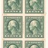 1c green Washington booklet pane of six