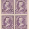 3c purple Jackson proof block of four