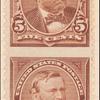 5c chocolate Grant vertical pair imperforate horizontally