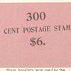 Postage Stamp Booklet wrapper