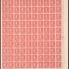 5c rose Washington single in 2c rose Washington pane of one hundred