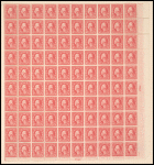 5c rose Washington single in 2c rose Washington pane of one hundred