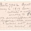 Note written by Benjamin K. Miller