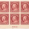 12c claret brown Franklin block of six