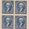$2 bright blue Madison proof block of four