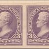 3c purple Jackson proof horizontal pair