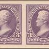 3c purple Jackson proof horizontal pair