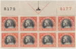 $2 Franklin block of eight