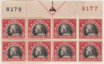 $2 Franklin block of eight