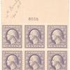 3c violet Washington block of six
