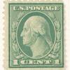 1c green Washington block of three