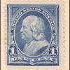 1c blue Franklin single