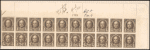 1 1/2c olive brown Nathan Hale block of twenty