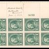 1c green Franklin block of twenty