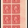 2c carmine Washington block of twenty