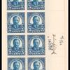 5c dark blue Theodore Roosevelt block of twenty