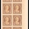 4c yellow brown Martha Washington block of twenty