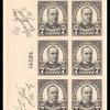 7c black William McKinley block of twenty