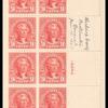 9c rose Thomas Jefferson block of twenty