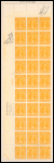 10c orange James Monroe block of thirty