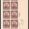 12c brown violet Grover Cleveland block of twenty