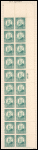 13c green Benjamin Harrison block of twenty