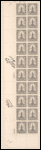15c gray Statue of Liberty block of twenty