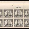 17c black Woodrow Wilson block of twenty