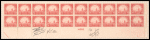 20c carmine rose Golden Gate block of twenty