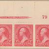 2c carmine Washington strip of three