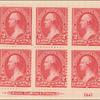 2c carmine Washington block of six