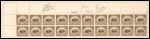 30c olive brown American Buffalo block of twenty
