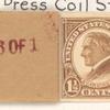 1 1/2c yellow brown Warren G. Harding strip of four