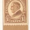 1 1/2c yellow brown Warren G. Harding strip of four
