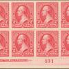 2c carmine Washington block of eight