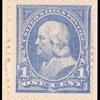 1c ultramarine Franklin single