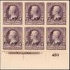 3c purple Jackson block of six