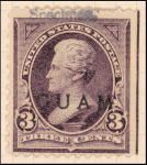 3c purple Jackson specimen single