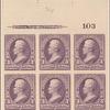 3c purple Jackson block of six
