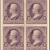 3c purple Jackson block of four